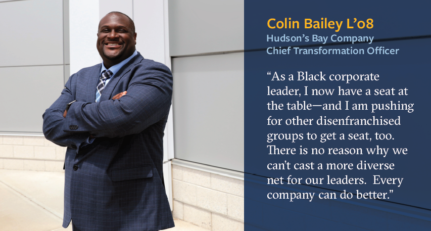 As a Black corporate leader, I now hae a set at the table, and I am pushing for other disenfranchised groups to get a seat, too. 