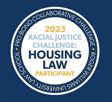 Logo for PBC Racial Justice Housing Law Challenge