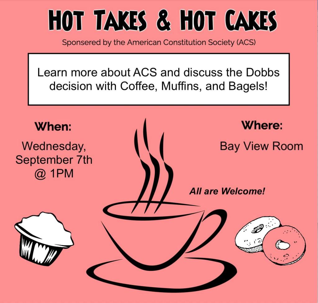 Hot Takes Hot Cakes Flyer