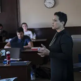 Law professor teaching
