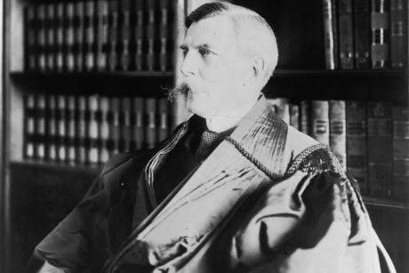 Oliver Wendell Holmes wearing judicial robe
