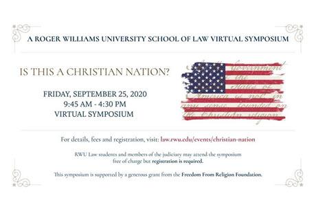 Is This a Christian Nation: Symposium advertisement