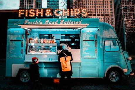 Fish and Chips food truck.