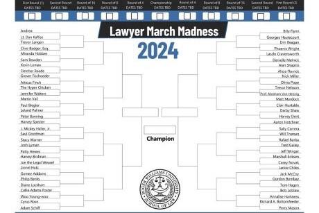 Lawyer March Madness bracket