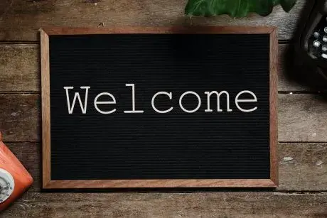 Welcome sign