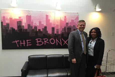 Student and staff member at a Bronx nonprofit
