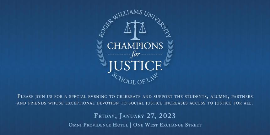 Champions for Justice Friday, January 27, 2023