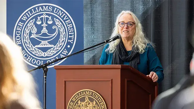 RWU Political Science Professor and RI State Rep. June Speakman.