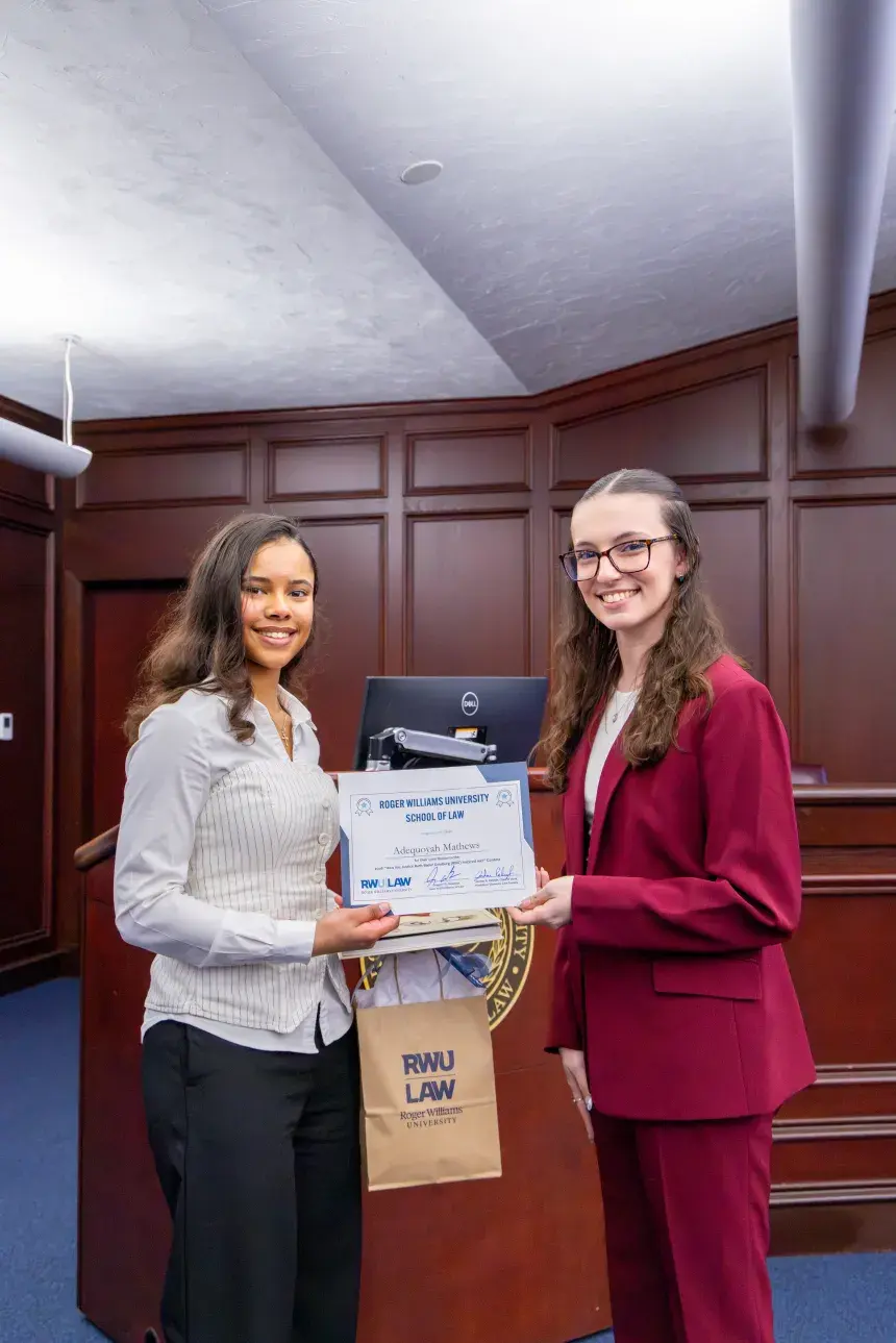 Jordan A. Raleigh L'26, Women's Law Society, President and High School Category Winner – Adequoyah Mathews