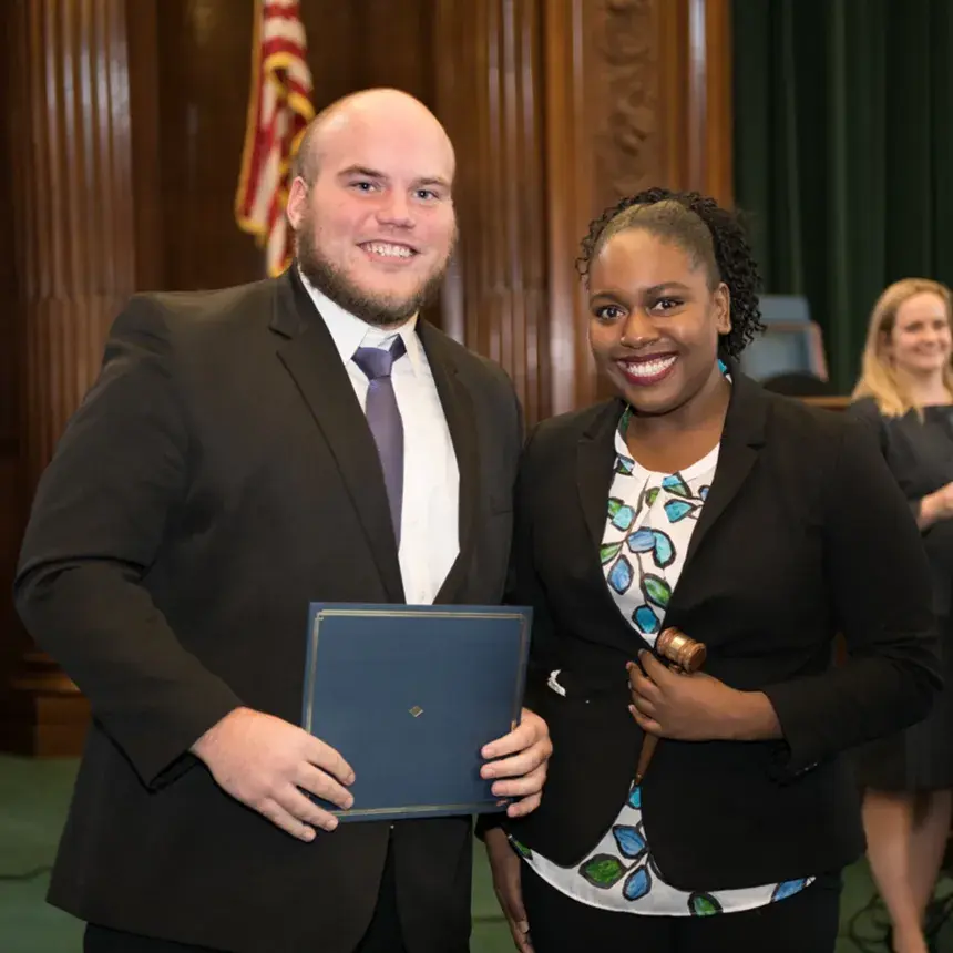 Photo of Jared Chance and Caitlyn Forrester-Johnson