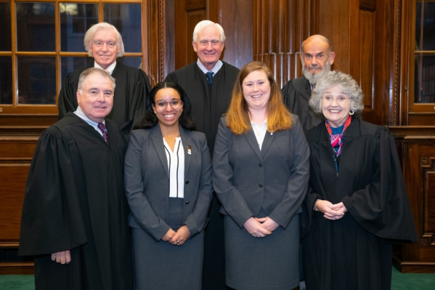 Photo of the Finalists and Rhode Island Supreme Court Justices